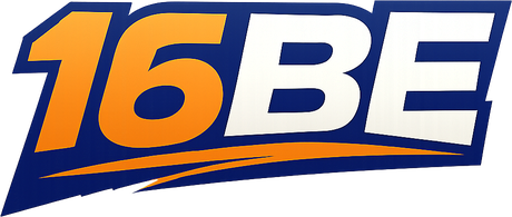 16 be logo home navigation